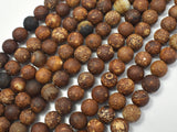 Crackle Tibetan Agate, 7.8mm Round Beads-Gems: Round & Faceted-BeadBeyond