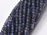 Iolite Beads, 2x3mm Micro Faceted Rondelle-Gems:Assorted Shape-BeadBeyond