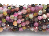 Watermelon Tourmaline Beads, 3mm Micro Faceted Round-Gems: Round & Faceted-BeadBeyond