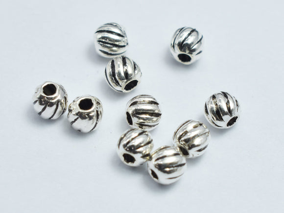 30pcs 925 Sterling Silver Beads-Antique Silver 3x2.6mm-BeadBeyond