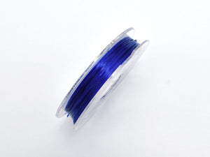 2Rolls Dark Blue Stretch Elastic Beading Cord, 0.5mm-BeadBeyond