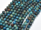 Blue Calsilica Jasper Beads, 6mm (6.7mm) Round Beads-BeadBeyond