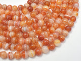 Natural Banded Agate, Striped Agate, 8mm (8.2mm)-Gems: Round & Faceted-BeadBeyond