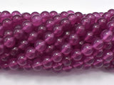 Jade Beads-Purple Red, 8mm Round Beads-Gems: Round & Faceted-BeadBeyond