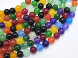 Jade - Multi Color, 8mm Round-BeadBeyond