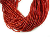 Carnelian Beads, Round, 4mm-Gems: Round & Faceted-BeadBeyond