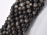 Silver Obsidian Beads, 6mm (6.3mm) Round-Gems: Round & Faceted-BeadBeyond