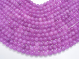 Jade - Purple, 8mm Round Beads, 14.5 Inch-BeadBeyond