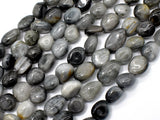 Hawk Eye Beads, Approx 6x8mm Nugget Beads-Gems: Nugget,Chips,Drop-BeadBeyond