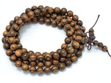 Tiger Skin Sandalwood Beads, 8mm Round Beads-Wood-BeadBeyond