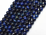 Tiger Eye-Blue 8mm Round Beads-BeadBeyond