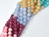 Jade Beads-5 color, 8mm (8.3mm) Round Beads-Gems: Round & Faceted-BeadBeyond