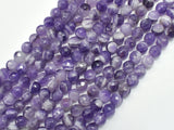 Amethyst, Dog Tooth Amethyst, 6mm, Faceted Round-BeadBeyond