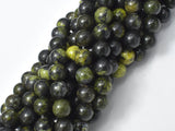 Tibetan Jade, Medicine King Stone, 8mm (8.6mm)-Gems: Round & Faceted-BeadBeyond