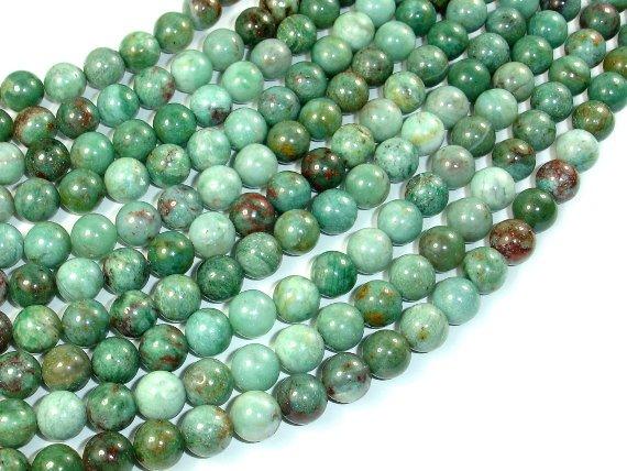 Dragon Blood Jasper Beads, 8mm(8.4mm) Round Beads-Gems: Round & Faceted-BeadBeyond