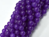 Jade - Purple, 8mm (8.4mm) Round-Gems: Round & Faceted-BeadBeyond