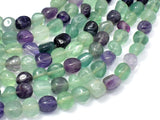 Fluorite Beads, Approx 8x10mm Nugget Beads, 15.5 Inch-Gems: Nugget,Chips,Drop-BeadBeyond