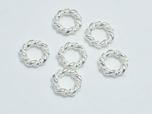 8pcs 925 Sterling Silver Ring, 7mm, 4mm Inner-Metal Findings & Charms-BeadBeyond
