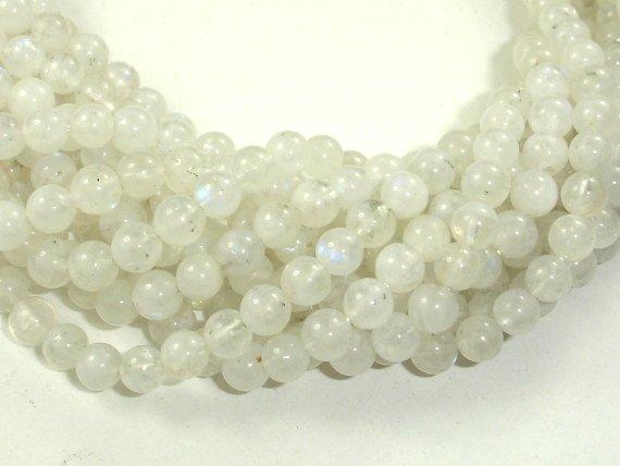Moonstone Beads, 5.5mm(5.8mm) Round Beads-Gems: Round & Faceted-BeadBeyond