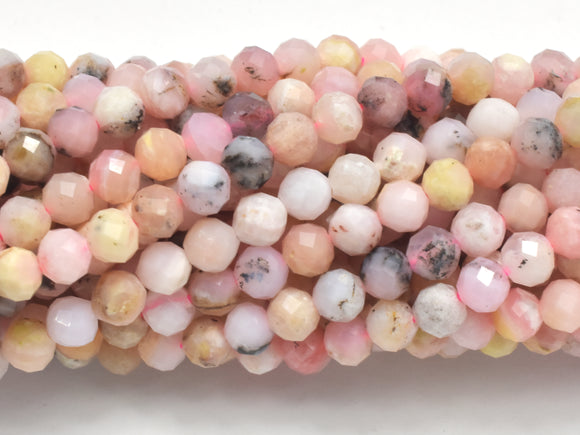 Pink Opal Beads, 3.4mm Micro Faceted-Gems: Round & Faceted-BeadBeyond