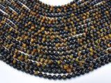 Blue / Yellow Tiger Eye, 6mm (6.3mm) Round-Gems: Round & Faceted-BeadBeyond