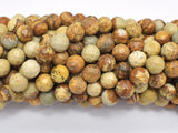 Picture Jasper Beads, 8mm Faceted Round Beads-Gems: Round & Faceted-BeadBeyond