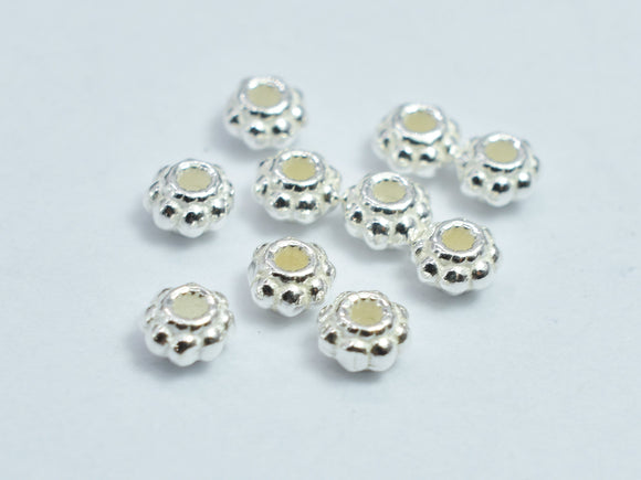 20pcs 925 Sterling Silver Beads, 3mm Rondelle Spacer Beads-BeadBeyond