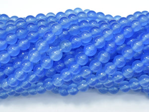 Jade Beads-Blue, 6mm (6.3mm) Round Beads-Gems: Round & Faceted-BeadBeyond