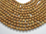 Wood Jasper Beads, Round, 10mm, 15.5 Inch-BeadBeyond