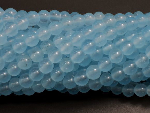 Jade Beads-Aqua Blue, 6mm Round Beads-Gems: Round & Faceted-BeadBeyond