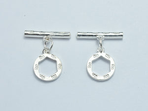 1set 925 Sterling Silver Toggle Clasps-BeadBeyond