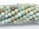 Mystic Coated Amazonite, 6mm (6.3mm) Faceted, AB Coated-Gems: Round & Faceted-BeadBeyond