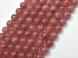 Strawberry Quartz Beads, Lepidocrocite, 10mm (10.5mm)-Gems: Round & Faceted-BeadBeyond