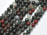 African Bloodstone, 8mm Round Beads-BeadBeyond