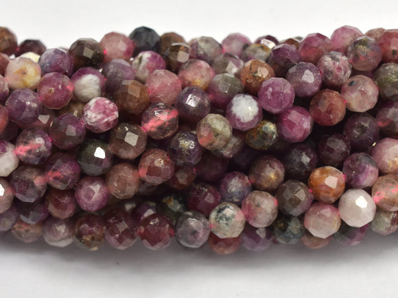 Tourmaline 4mm (4.3mm) Micro Faceted Round-BeadBeyond