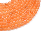 Jade Beads-Orange, 8mm Round Beads-Gems: Round & Faceted-BeadBeyond