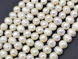 Fresh Water Pearl Beads-White, 7.5-9mm Potato Beads-BeadBeyond