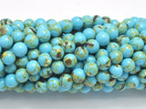 Shell Turquoise Howlite-Blue, 6mm (6.5mm)-BeadBeyond