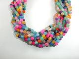 Frosted Matte Agate - Multi Color, 6mm Round Beads-Gems: Round & Faceted-BeadBeyond