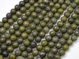 Epidote-Pyrite Inclusion, 6mm(6.3mm) Round beads-Gems: Round & Faceted-BeadBeyond