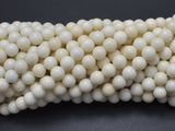 Ivory Jade Beads, 6mm (6.3mm)-Gems: Round & Faceted-BeadBeyond