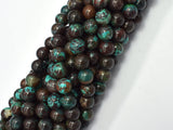 Natural Chrysocolla 8mm Round-BeadBeyond