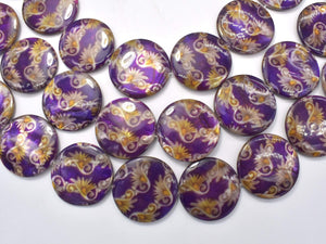Mother of Pearl Beads, Shell, 30mm Coin Beads-Gems: Round & Faceted-BeadBeyond