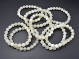 Moonstone Beads, Light Gray Moonstone Bracelet, 8mm Round Beads-Gems: Round & Faceted-BeadBeyond