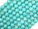 Turquoise Howlite, 8mm (7.5 mm) Faceted Round Beads-Gems: Round & Faceted-BeadBeyond