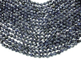 Blue Goldstone Beads, 8mm (7.5mm) Star Cut Faceted Round-Gems: Round & Faceted-BeadBeyond