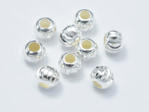 10pcs 5mm 925 Sterling Silver Beads, 5mm x 4.2mm Rondelle Beads-Metal Findings & Charms-BeadBeyond