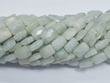 Aquamarine 8x10mm Faceted Rectangle-BeadBeyond