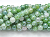 Mystic Coated Fire Agate- Green, 8mm Faceted-BeadBeyond