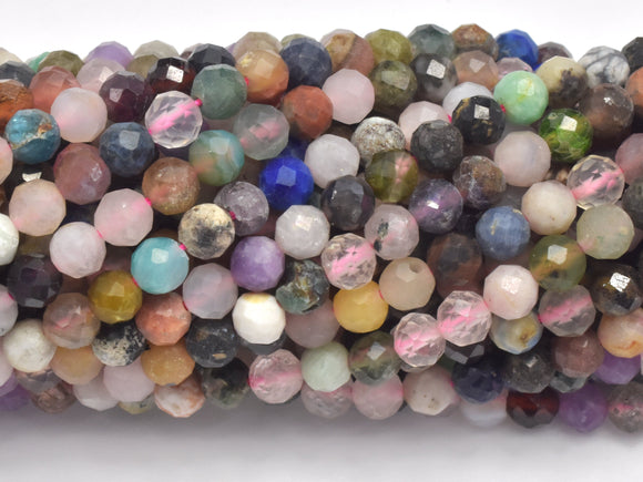 Mixed Stone, 4mm (4.2mm) Micro Faceted Round-Gems: Round & Faceted-BeadBeyond